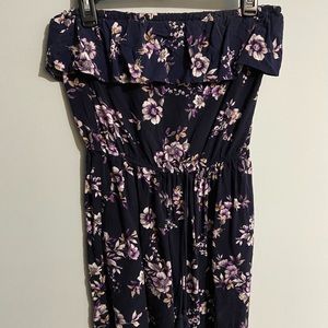 Floral Strapless Dress